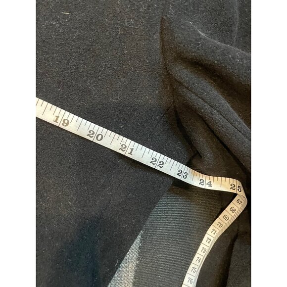 Hathaway Platinum Mens Wool Cashmere Blend Black Overcoat Sz 42R - Picture 8 of 10